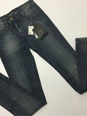NWT Dolce & Gabbana Dark Blue Straight Leg Jeans Size 2/26